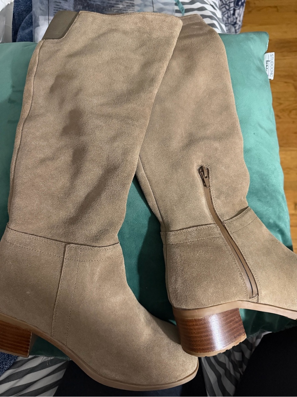 Blondo Tan Suede Over-the-Knee Boots